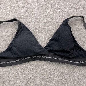 Small Dark gray padded Calvin Klein sports bra